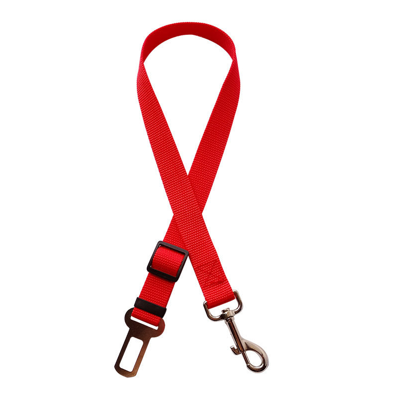 Adjustable Pet Car Seat Belt and Harness for Dogs and Cats - Safety Clip and Traction Lead Accessories