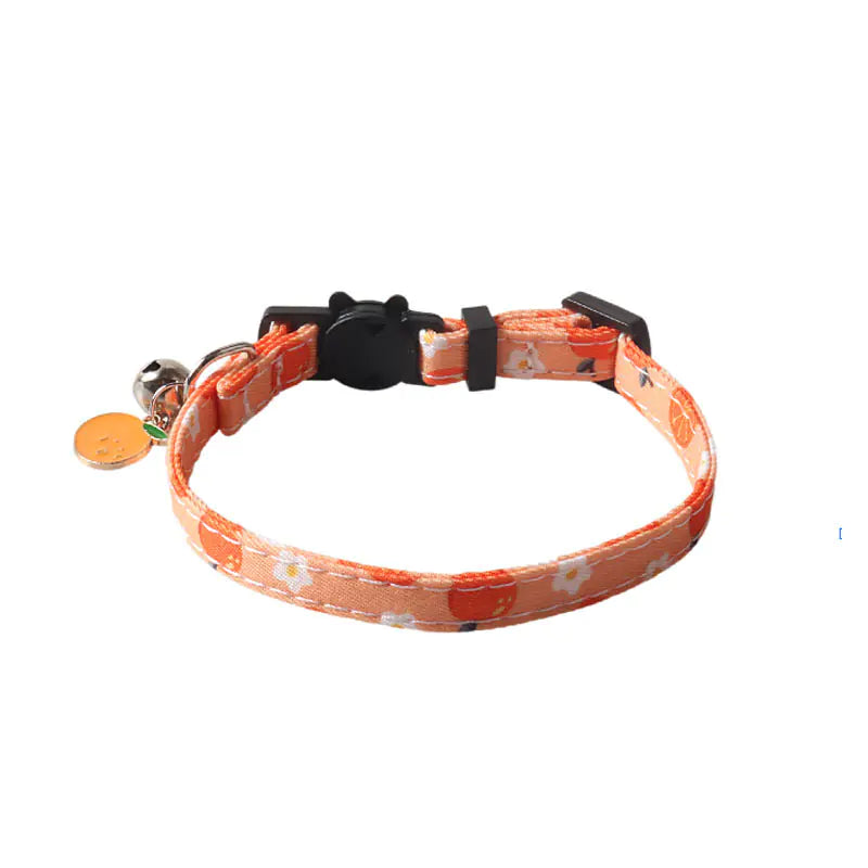 Fruit Blossom Bow Tie Cat Collar