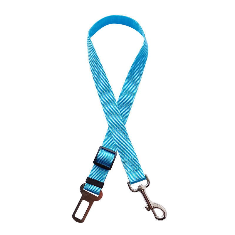 Adjustable Pet Car Seat Belt and Harness for Dogs and Cats - Safety Clip and Traction Lead Accessories
