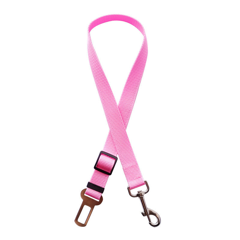 Adjustable Pet Car Seat Belt and Harness for Dogs and Cats - Safety Clip and Traction Lead Accessories